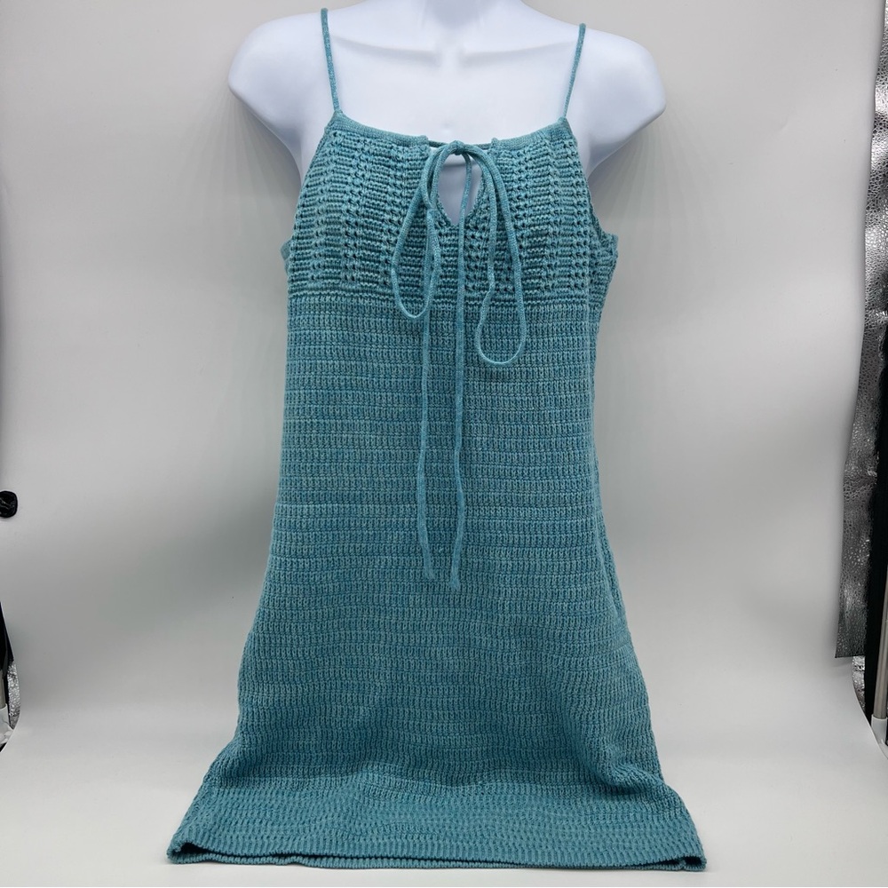 Olive & Oak Teal Knit Midi Dress
